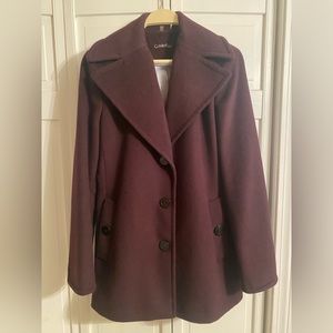 Calvin Klein Single-Breasted Wool Coat